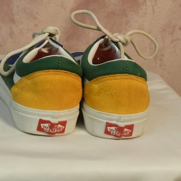 Vans Unisex Multicolored Low Top Classic Lace Up Suede Shoes Size 6M/7.5W - Picture 3 of 8